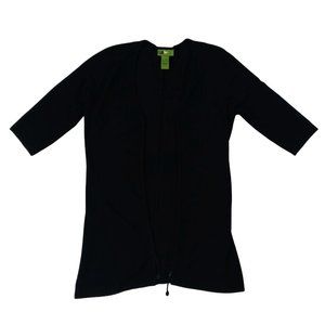 Jofit Golf Wear Womens Cardigan S Black 3/4 Sleeve Zip-Up V-Neck